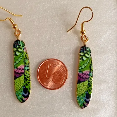 Boucles d'oreilles plumes 